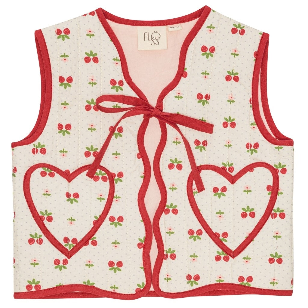 Flöss Aps Sofia Vest Vest Soft White Berry