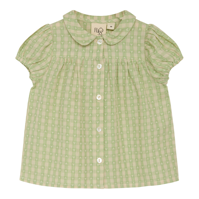 Flöss Aps Stella SS shirt Shirt Lime Gingham