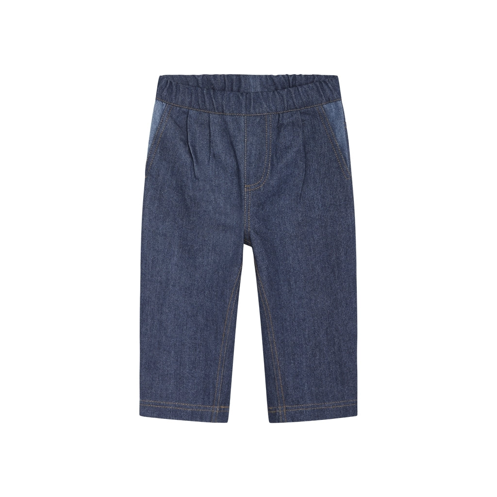 Flöss Aps Viggo Pant Pants Dark/Mid Blue Denim