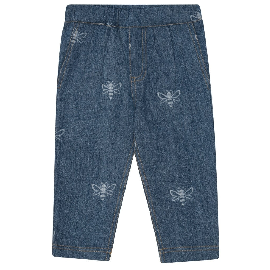 Flöss Aps William Pants Pants Blue Denim/Bee