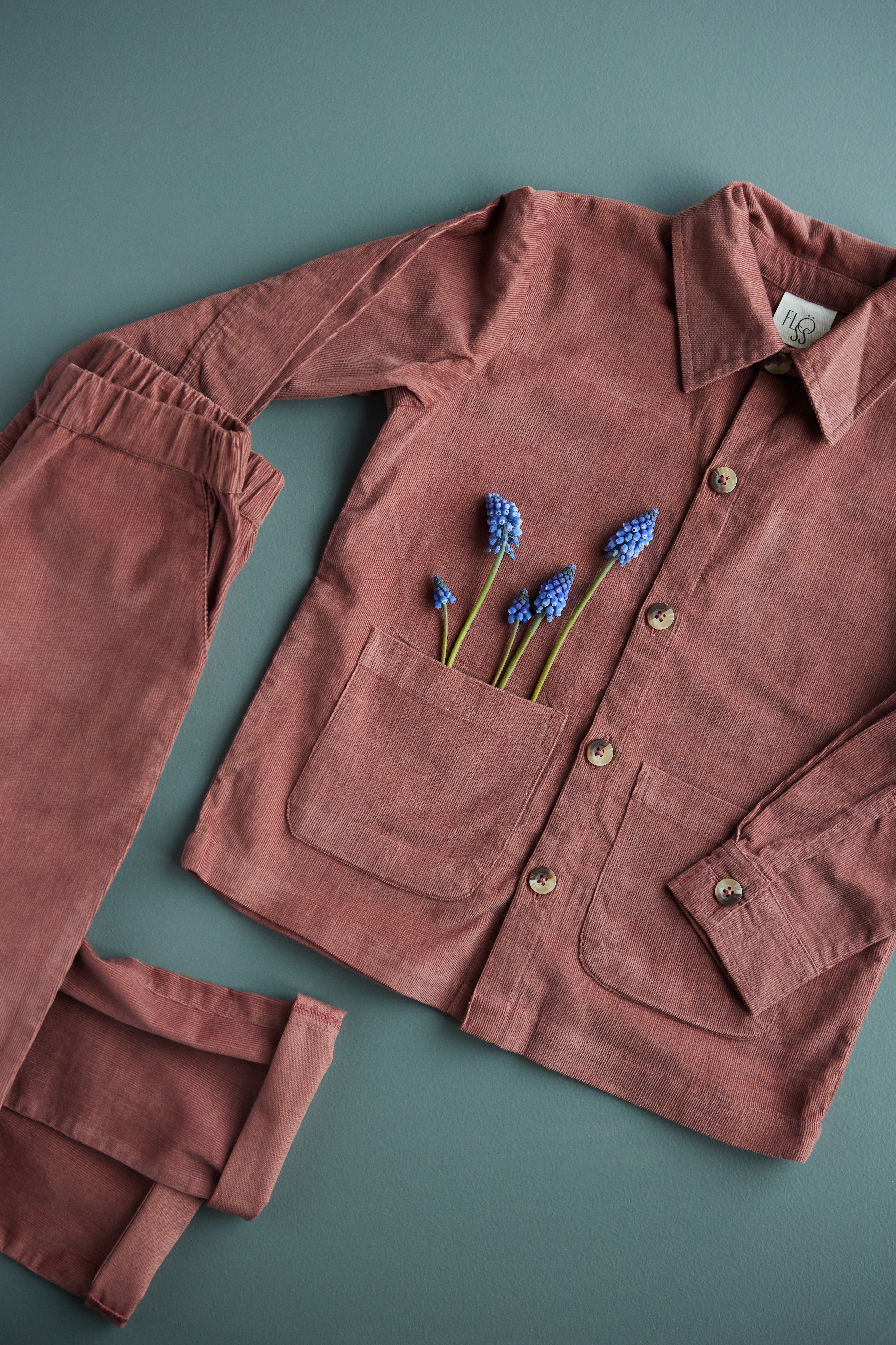 Flöss Aps York Overshirt Shirt Berry