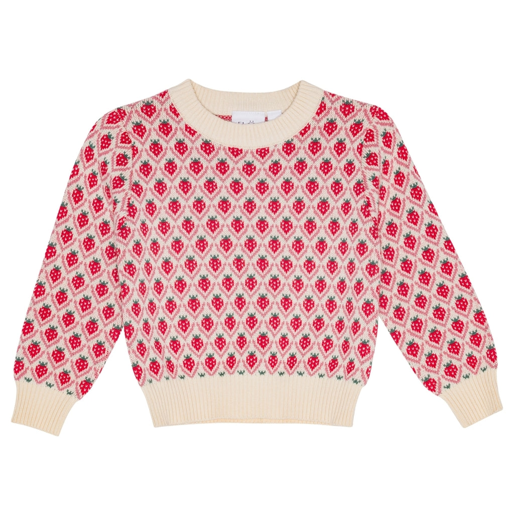 Flöss Aps Zuri Sweater Sweater Soft White Berry